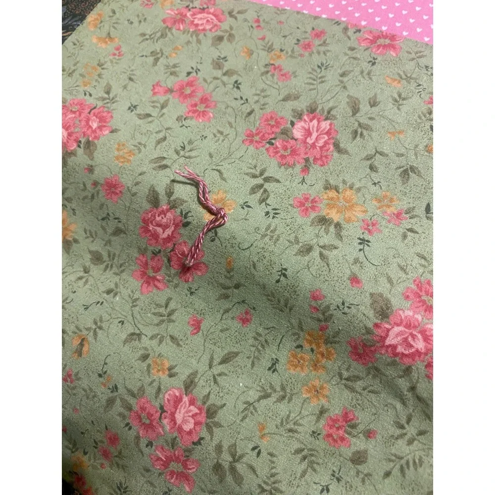 Pink And Green Squares Quilt 60x 79 In